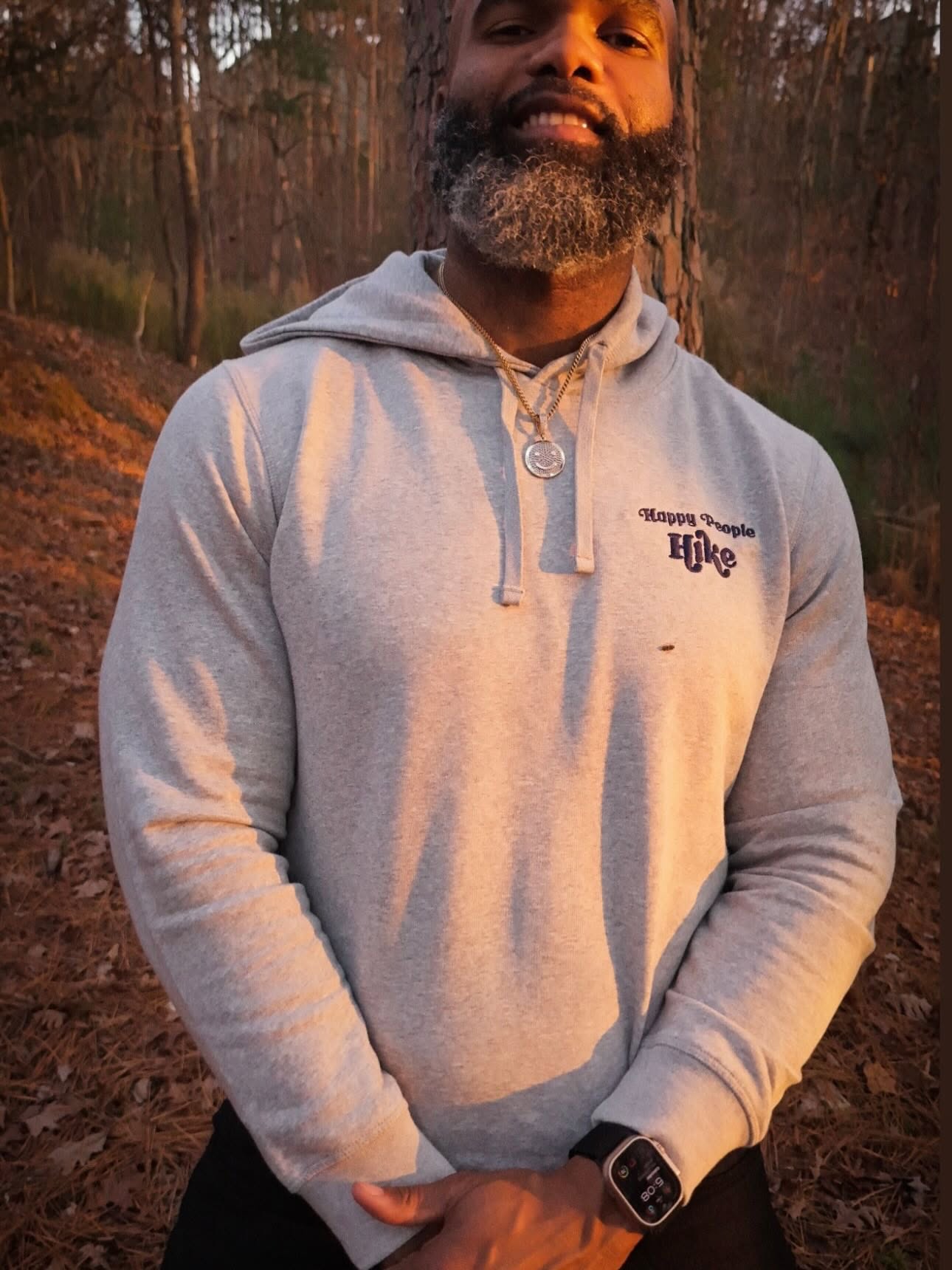 Pre-Loved Happy People Hike Hoodie XL