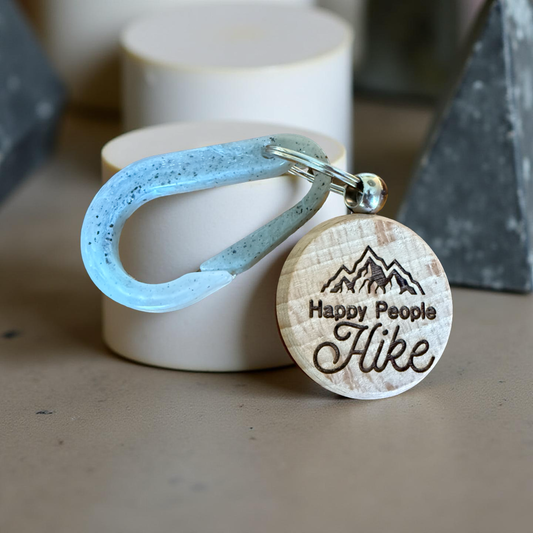 Eco Plastique Recycled Carabiner Keychain