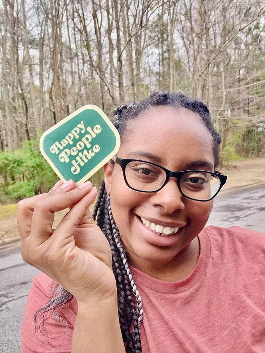 Retro Hiking Sticker